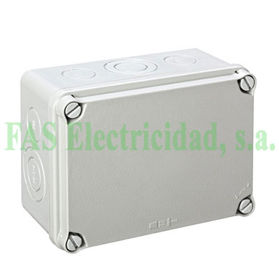 Caja Estanca Exterior Electrónica IP65, 2 Modulos Caja Cuadro
